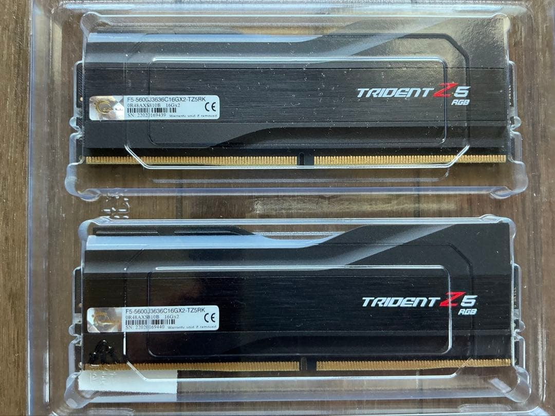 G.SKILL TridentZ5 RGB DDR5-5600 16GB 2枚組