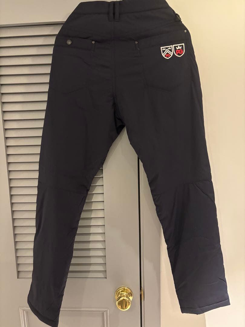 パーリーゲイツ　秋冬用中綿パンツ　暖パン　ネイビー