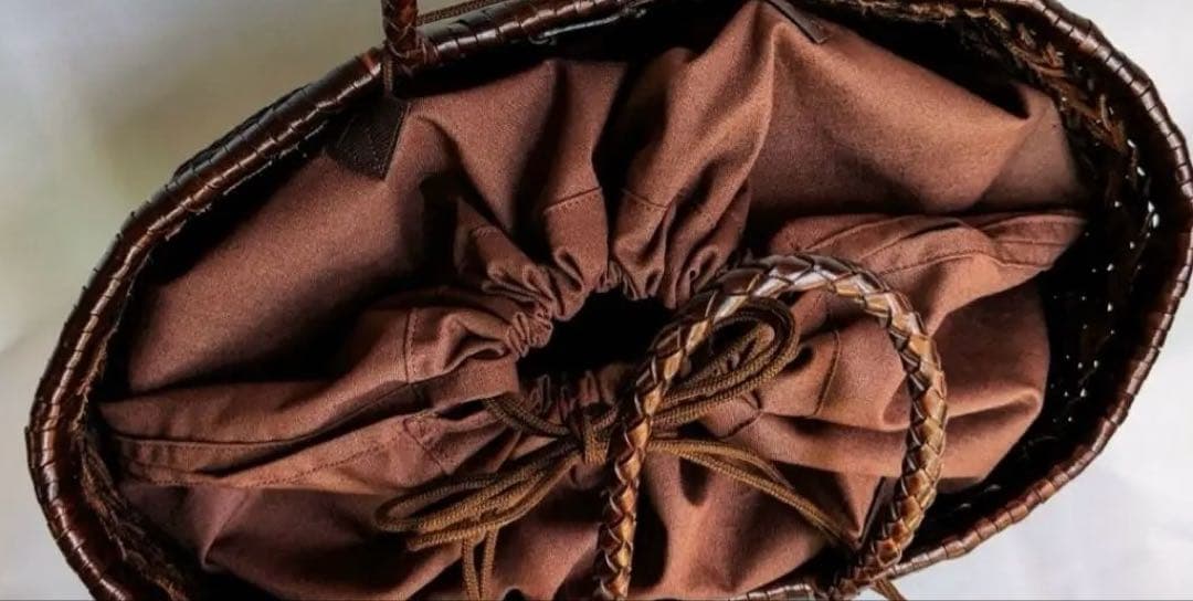 ドラゴン　dragon かごバッグ ネイビー