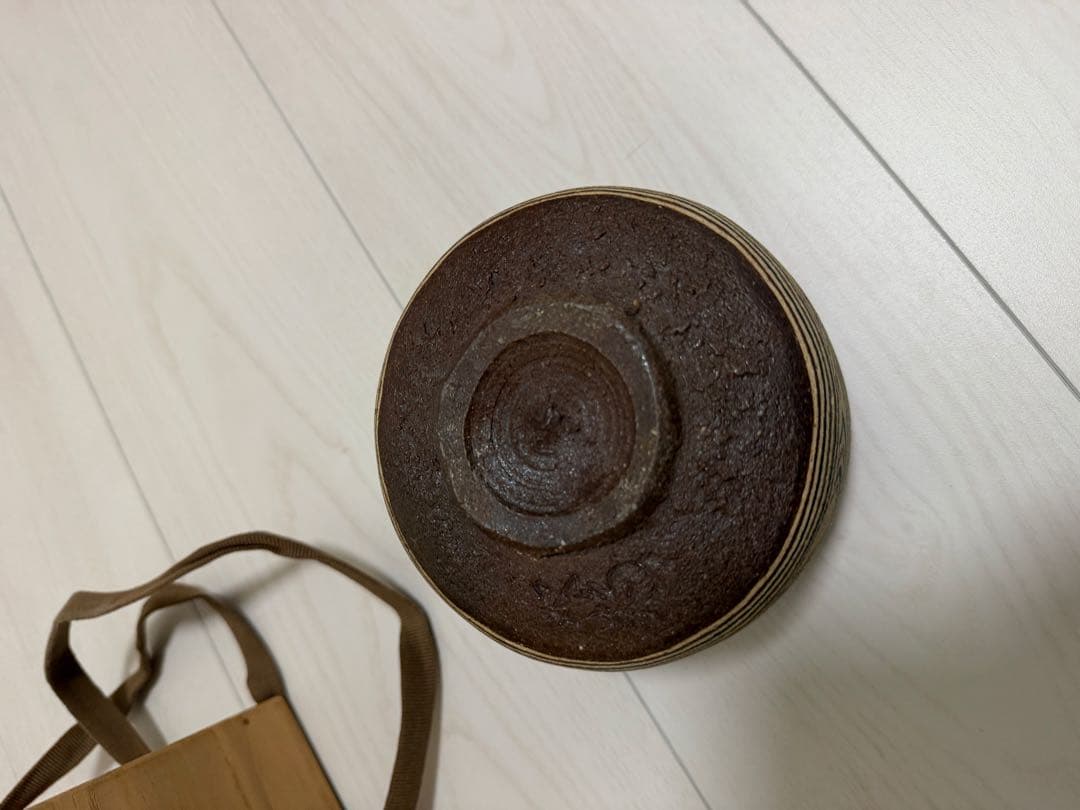 初代　水野双鶴　練り込　抹茶茶碗　共布　共箱　栞