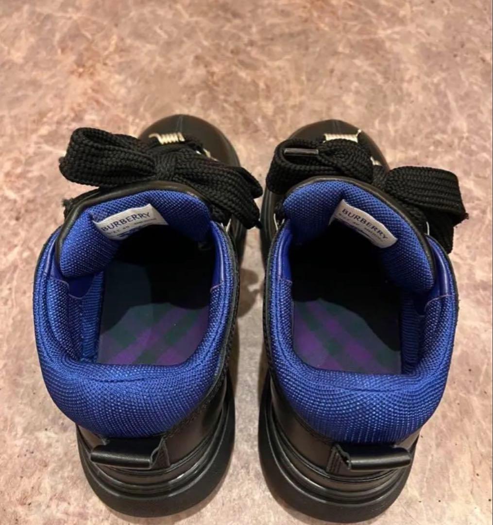 Burberry バーバリー Trek レザーアンクルブーツ ブラック 40