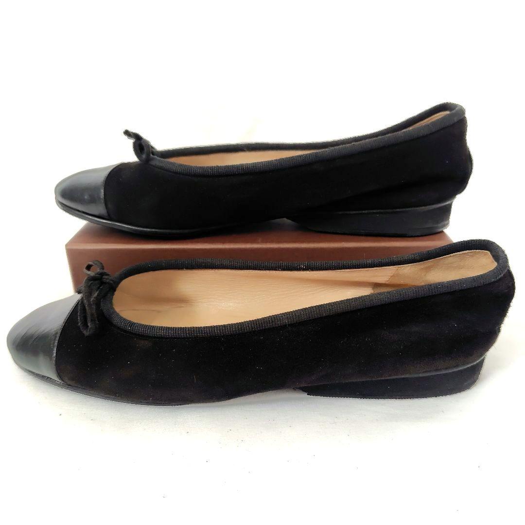 ✨️腕利き職人のリペア済✨️【シャネル】バレリーナ フラットシューズ 黒