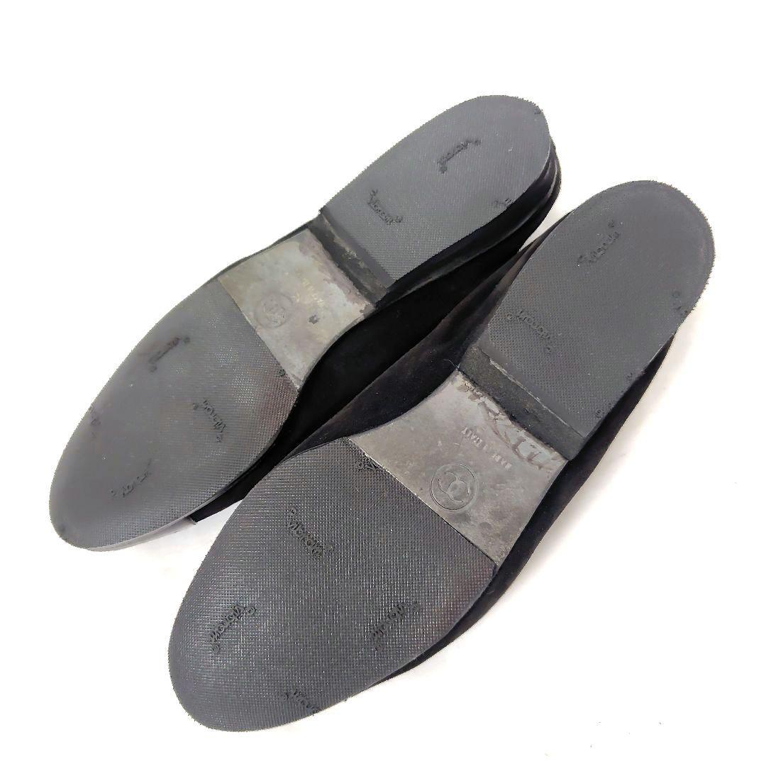 ✨️腕利き職人のリペア済✨️【シャネル】バレリーナ フラットシューズ 黒