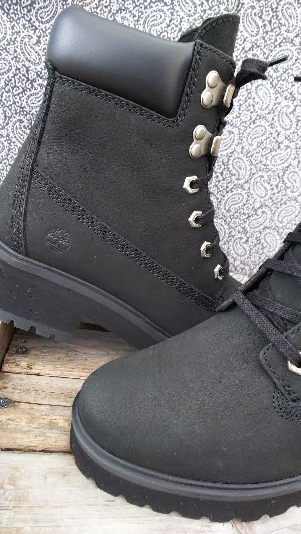 Timberlandティンバーランドヌバックレザーヒールブーツ7W