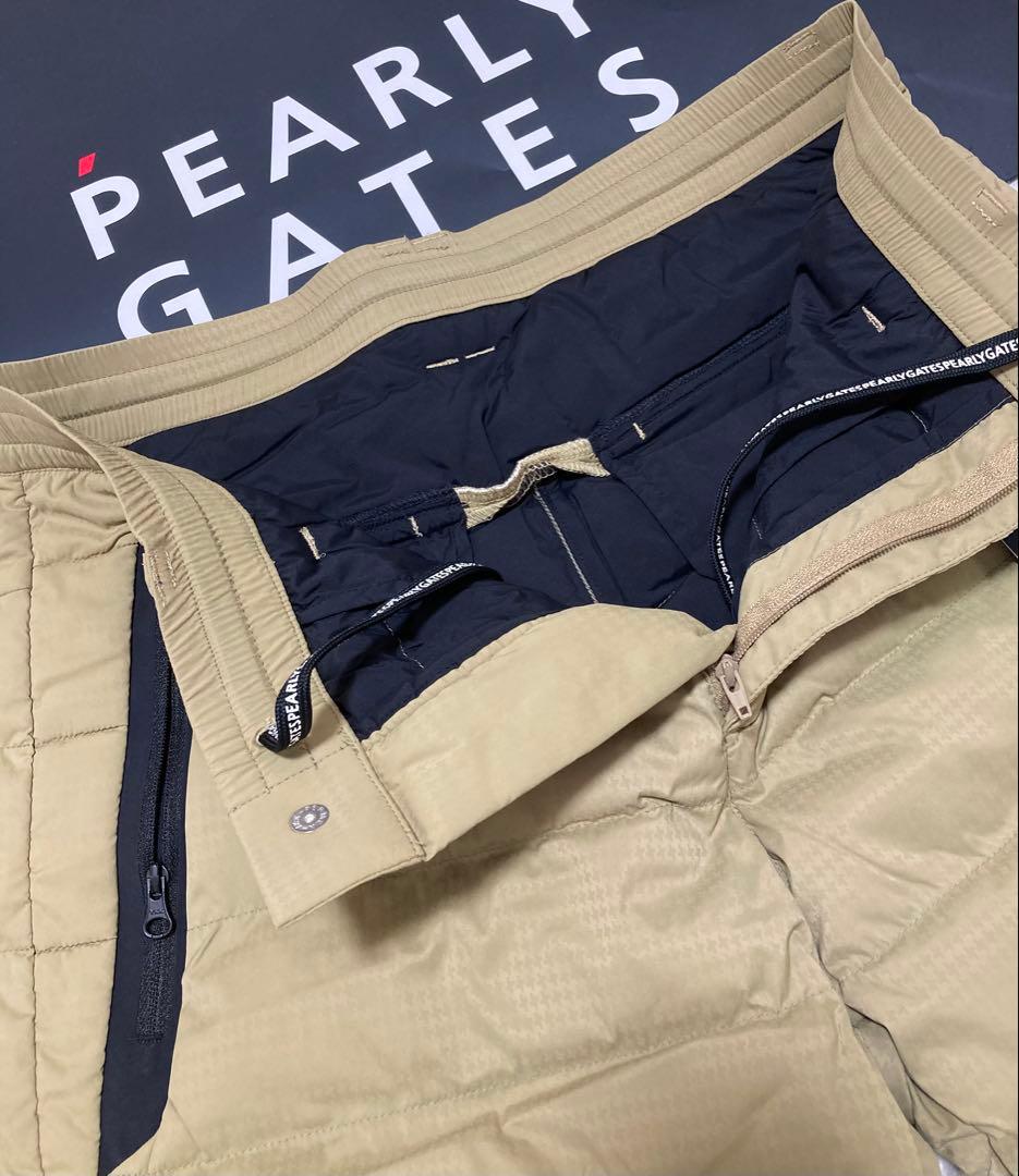 新品 パーリーゲイツ ナイロンタスラン 中綿キルティングパンツ(5)サイズL