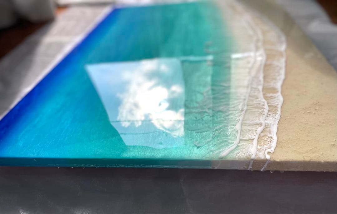 「受注制作」オーシャンレジンアート　海アート　BIGパネル インテリアB2パネル