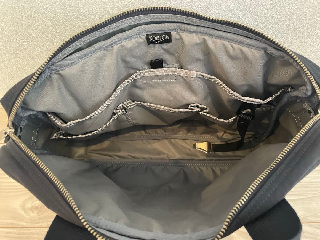 ポーター PORTER ビジネスバッグ　ブリーフケース　ネイビー　美品