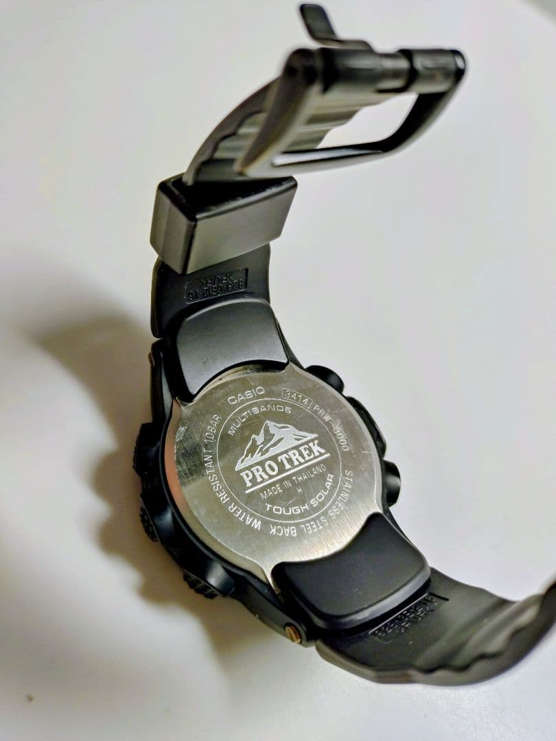 CASIO PRO TREK 電波ソーラー腕時計　PRW-3000　中古美品