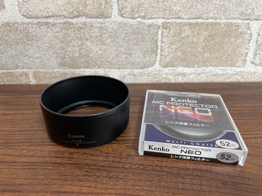 EF-M55-200F4.5-6.3 IS STM＋純正フード＋レンズフィルター