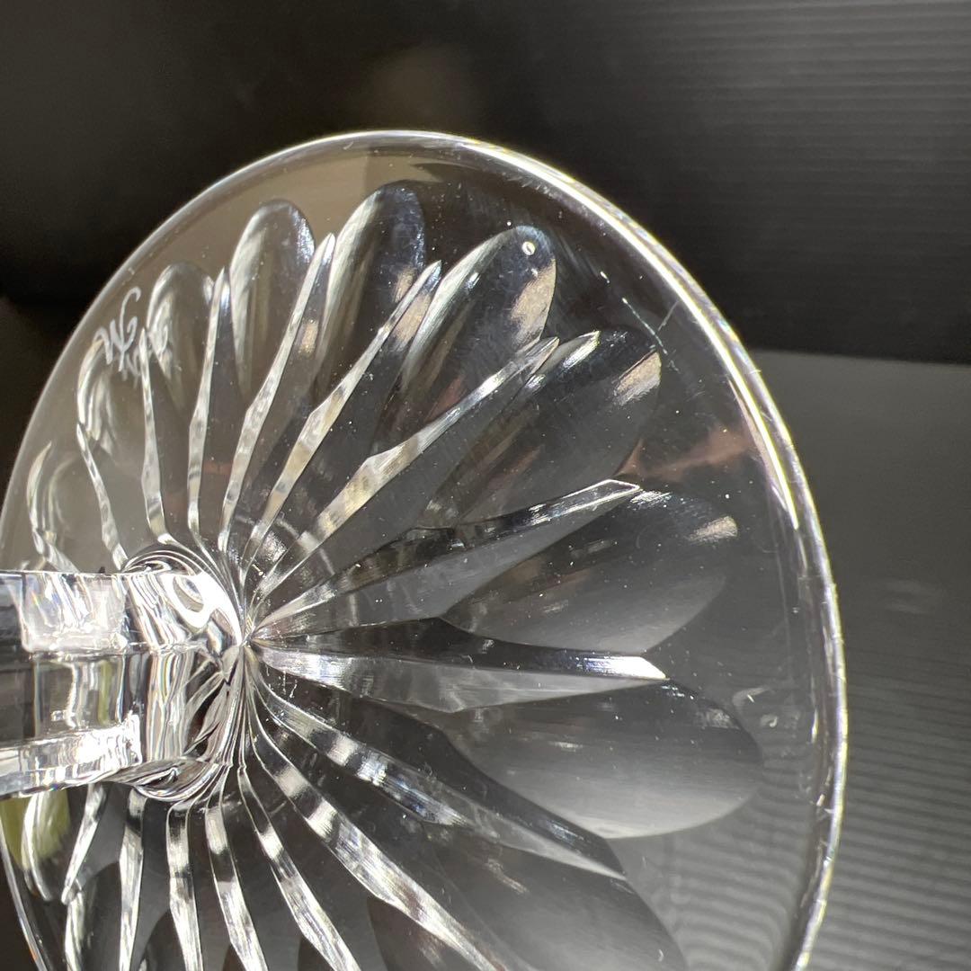 マイセン　クリスタル　シャンパングラス　高さ22.2㎝　東Y7-1128☆1F