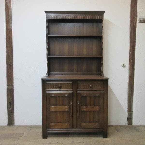 イギリス アンティーク 家具 ドレッサー カップボード キャビネット 6495c