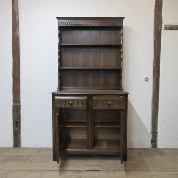 イギリス アンティーク 家具 ドレッサー カップボード キャビネット 6495c