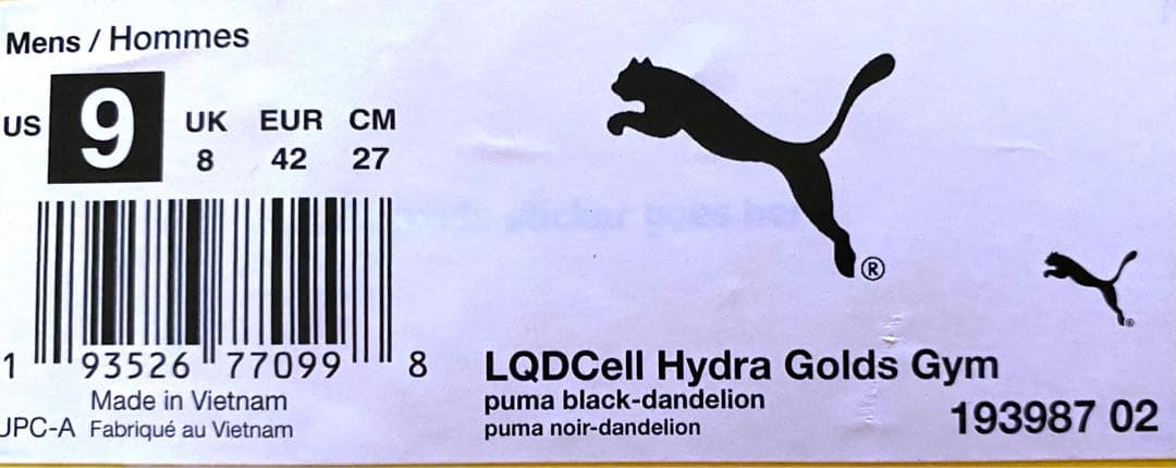 27cm激レア★ゴールドジム ベニス本店×プーマ★コラボ★シューズ★未使用新品