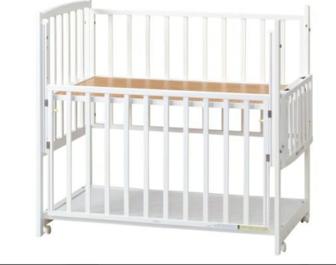 ヤマサキ　ハイタイプベッド　ツーオープン　ベビーベッド