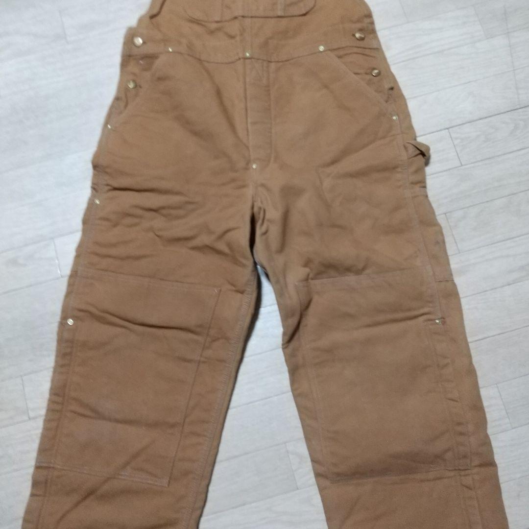 カーハート Carhartt 中綿入り ブラウン キャメル オーバーオール