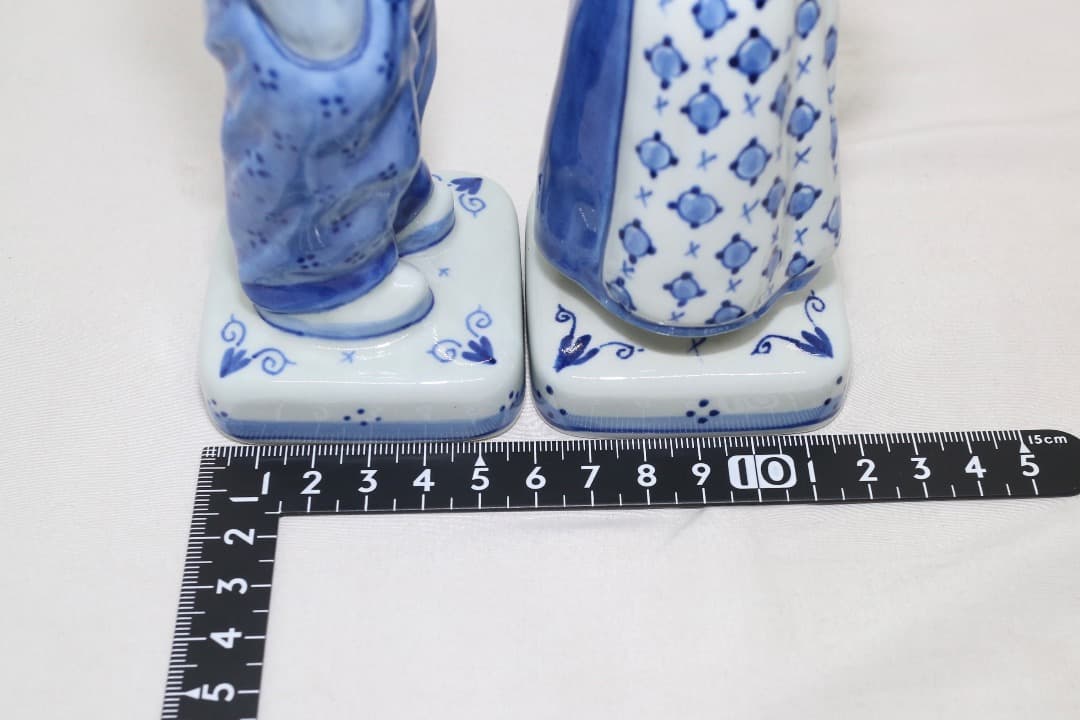  DELFT ロイヤルデルフォト ファーマーと妻 置物 陶器 オランダ