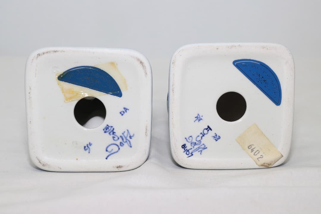  DELFT ロイヤルデルフォト ファーマーと妻 置物 陶器 オランダ