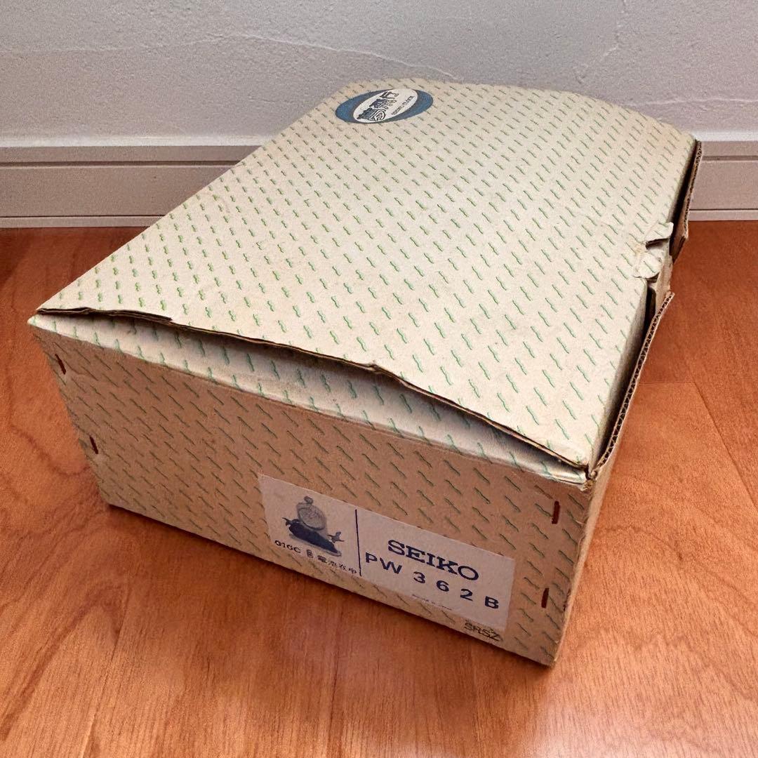 【稀少一点物】服部SEIKO　木製振り子時計　夢飛行　飾り振り子　箱あり品