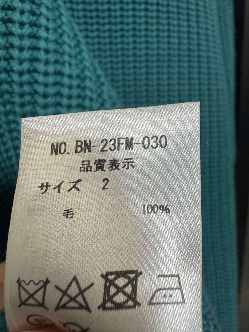 Y*O様 【美品】23AW BATONER シグネチャークルーネック 2 エメラ