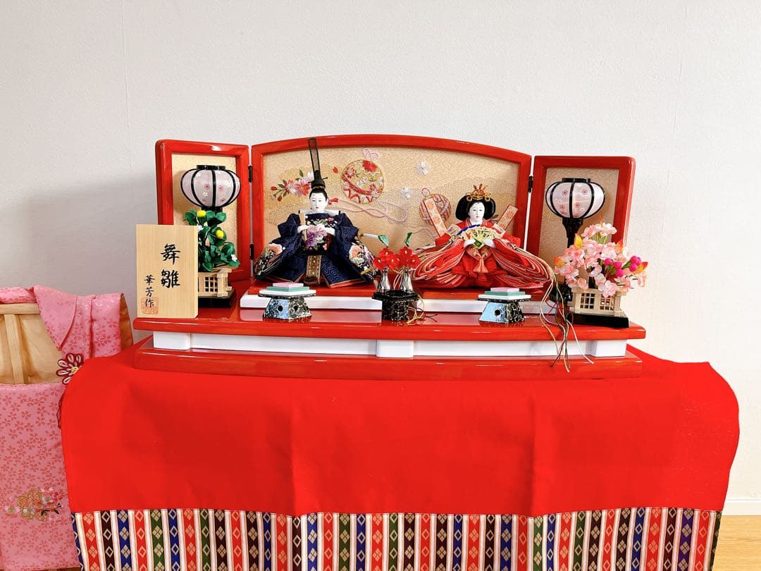 伝統的なひな人形セット　※オマケ付き