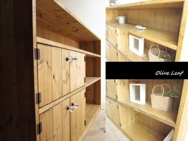 サイズ、デザインオーダー可●超ワイドキャビネット●ナチュラルブラウン無垢受注製作