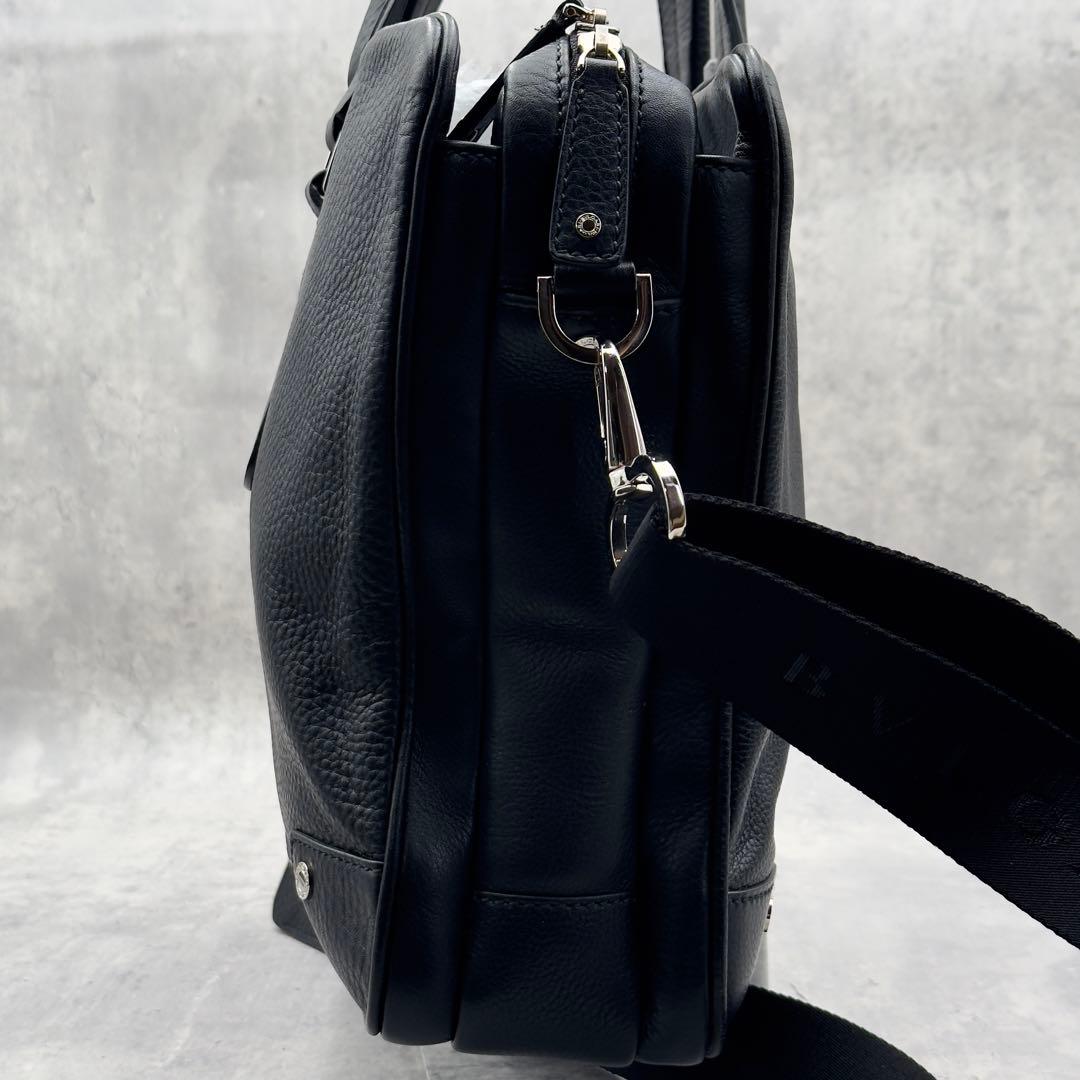極美品✨ BVLGARI ブルガリ アーバン2way ビジネスバッグ 本革 黒