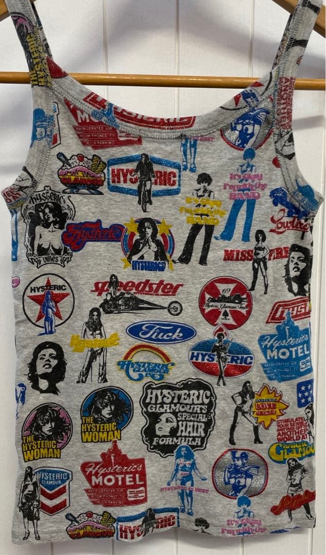 HYSTERIC GLAMOUR 旧タグヴィンテージ　総柄タンクトップ　Fサイズ