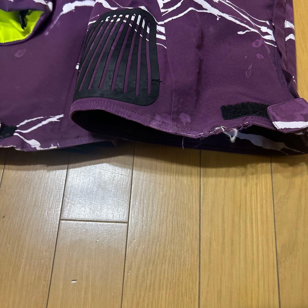 mizuno 紫色スキーウェアセット（ジャケット＆パンツ）