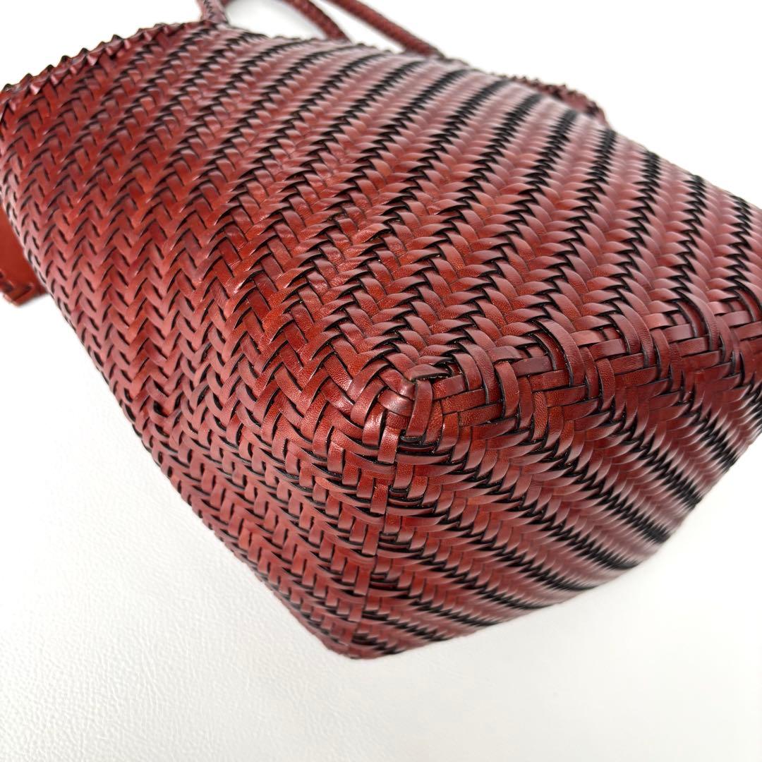 希少✨美品✨ラルフローレン　かごバッグ　トートバッグ　バケツ型　本革