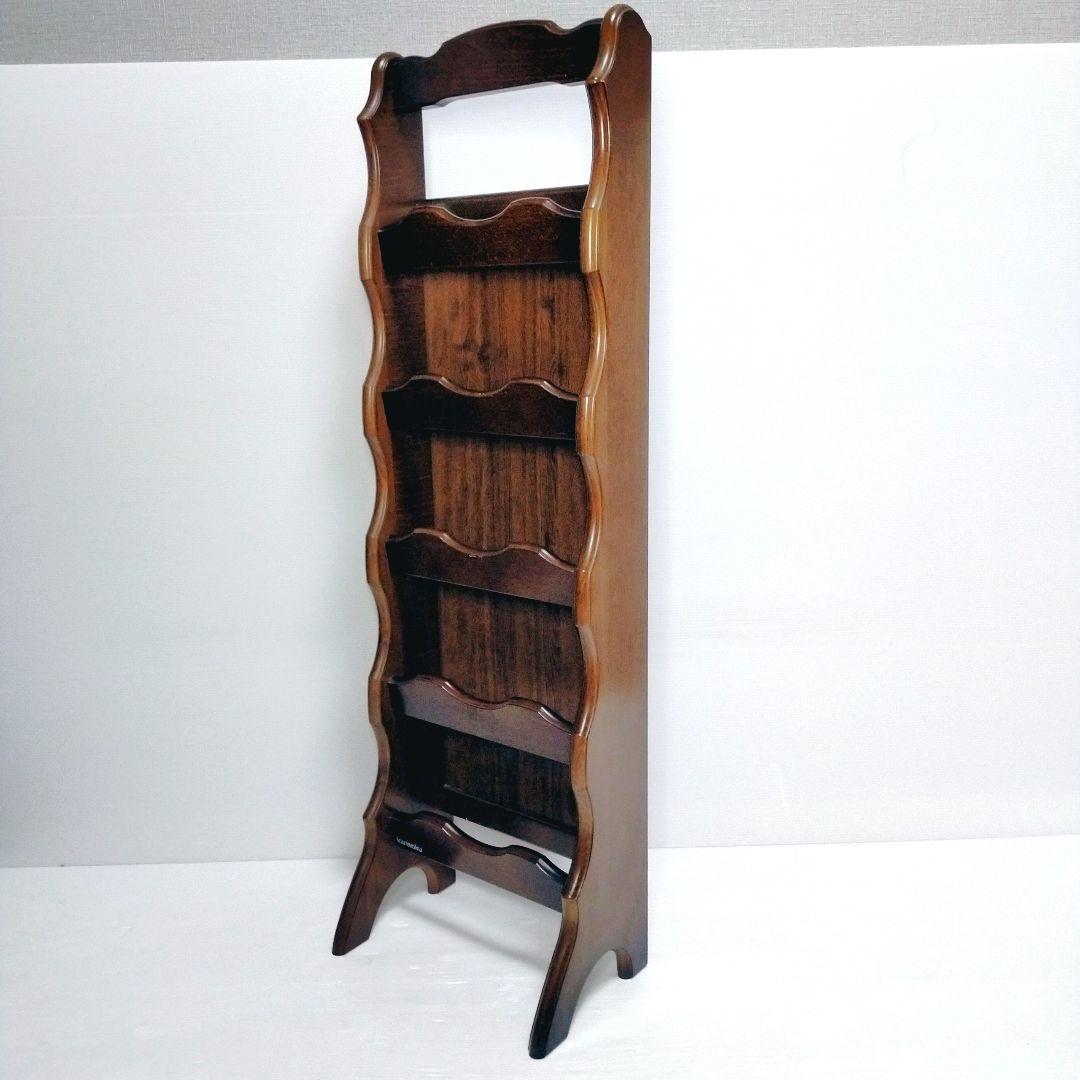 【美品】カリモク コロニアル スリッパラック 5足収納 木製家具