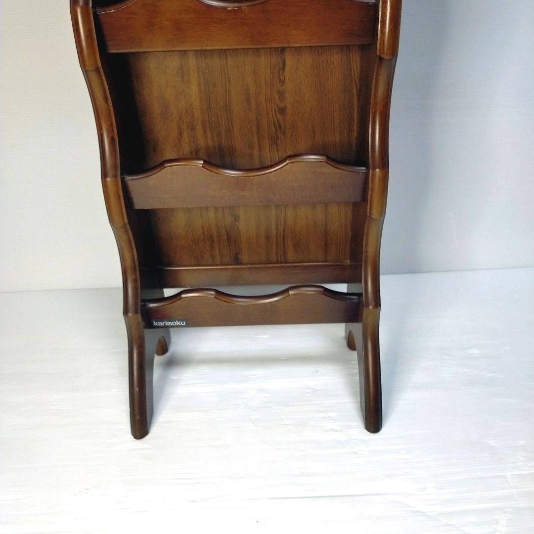 【美品】カリモク コロニアル スリッパラック 5足収納 木製家具