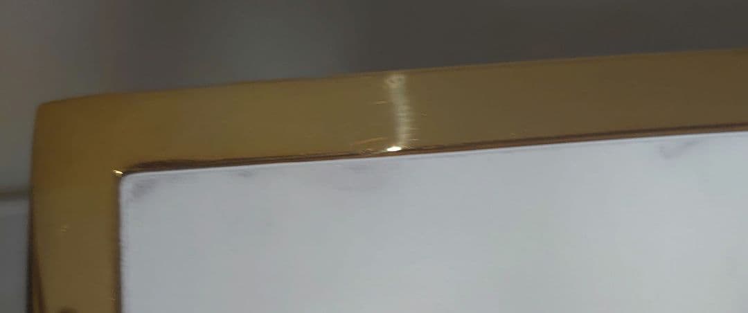 フランフラン　レーヌ ネストテーブル S マーブル×ゴールド