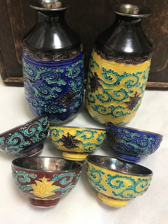 永楽酒器セット　骨董品　工芸品　銀製