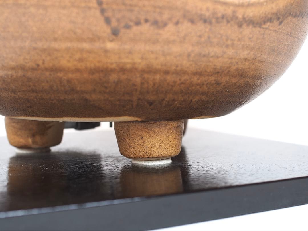 野々田式 風炉型電熱器 伊羅保 (動作OK) 茶道具 元箱付き