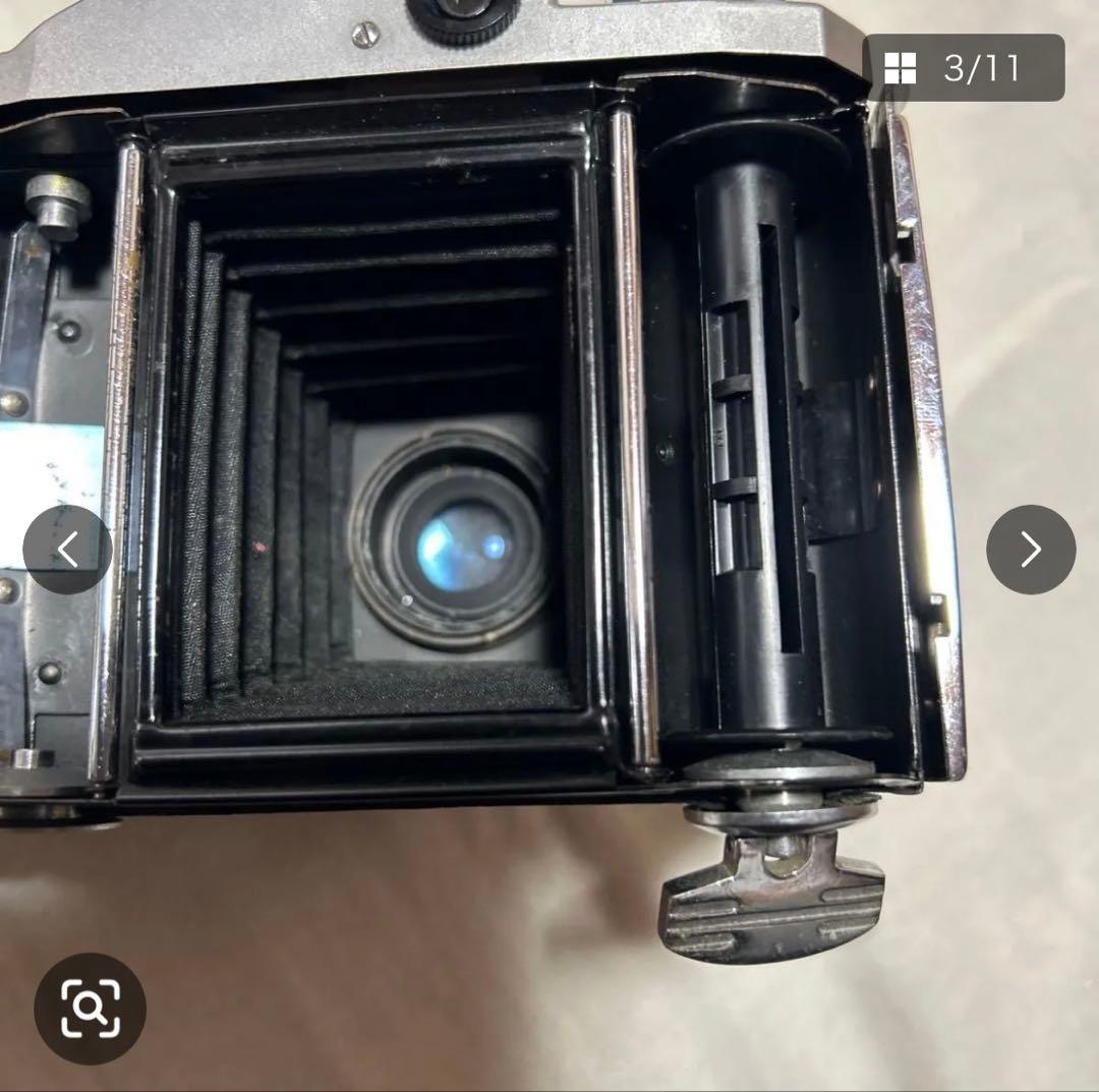 コニカ（Konica）のPearl III（パールIII）蛇腹カメラ アンティー