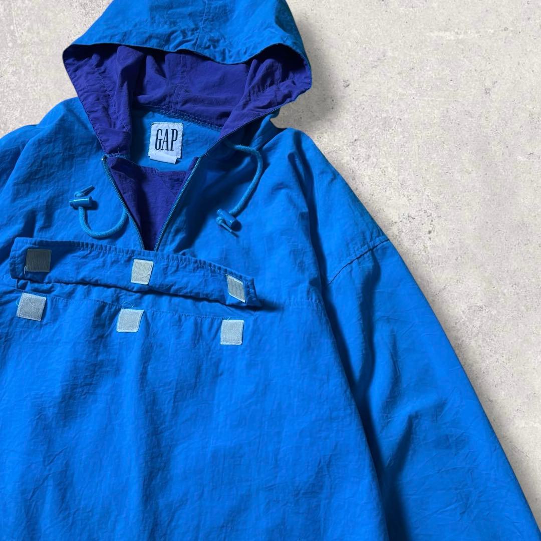 あだち古着90s OLD GAP オールドギャップナイロンアノラックパーカ