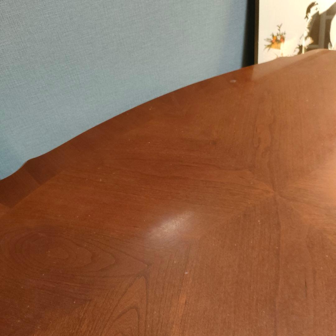 ロココ調 ローテーブル 猫脚 貝彫刻 オーバルテーブル