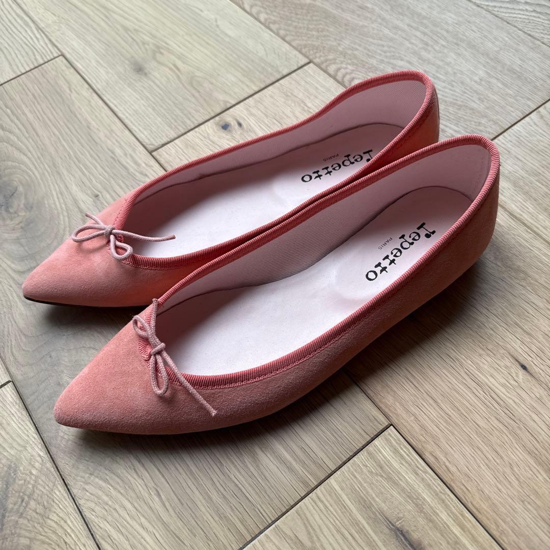 【repetto】レペット ブリジット ピンク フラットシューズ 試着のみの美品