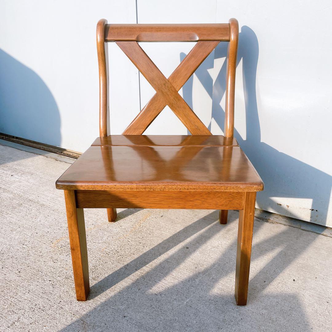 【美品送料込】フランスベッド ウッドチェア 木製ダイニングチェア 2脚セット