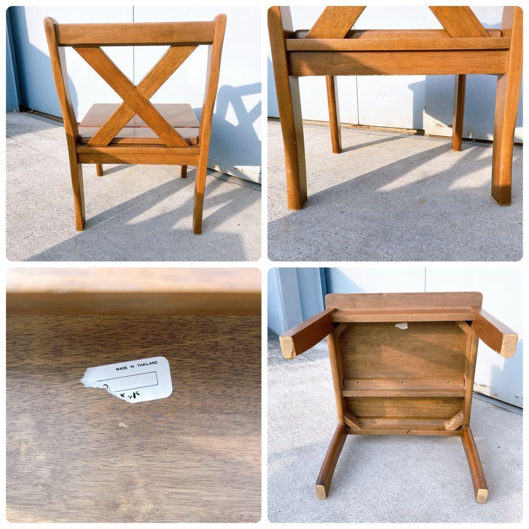 【美品送料込】フランスベッド ウッドチェア 木製ダイニングチェア 2脚セット