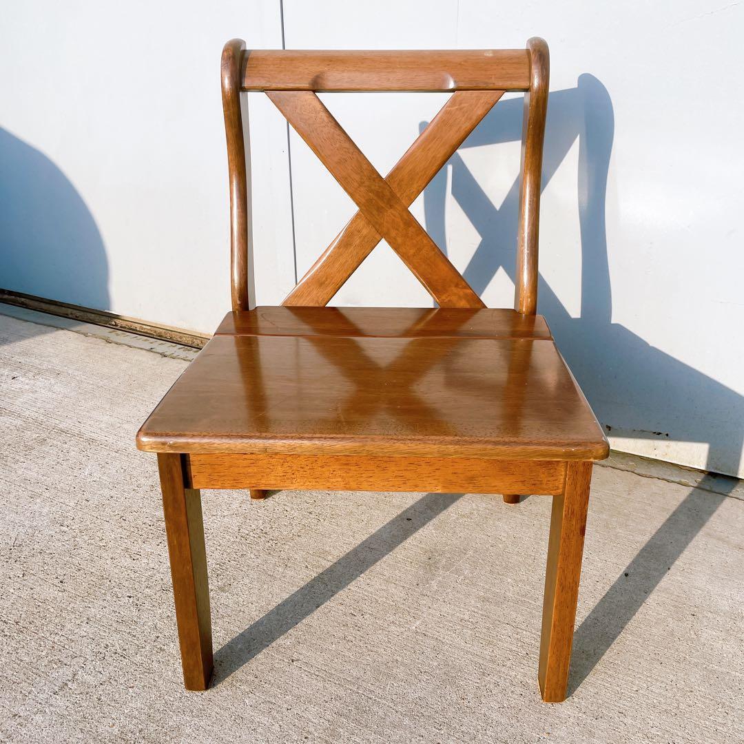 【美品送料込】フランスベッド ウッドチェア 木製ダイニングチェア 2脚セット