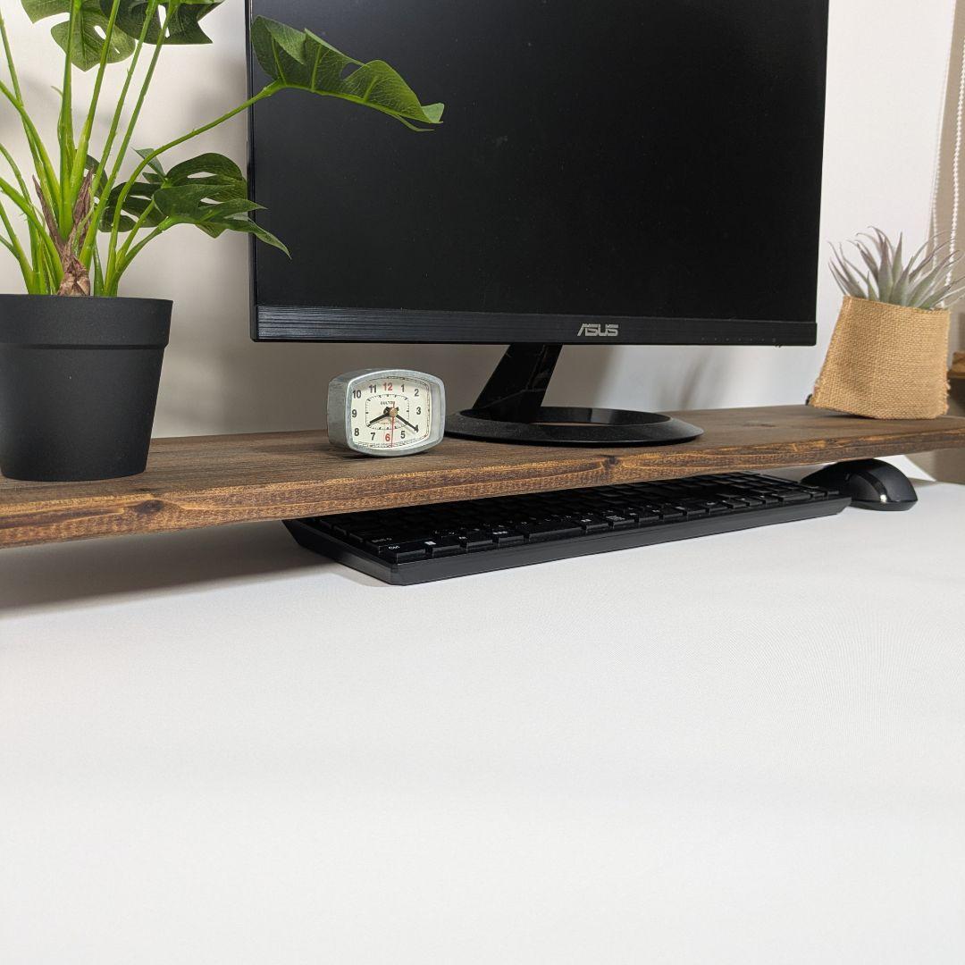 ヴィンテージ風モニター台　オーダーは事前に相談を　ナチュラル　木目