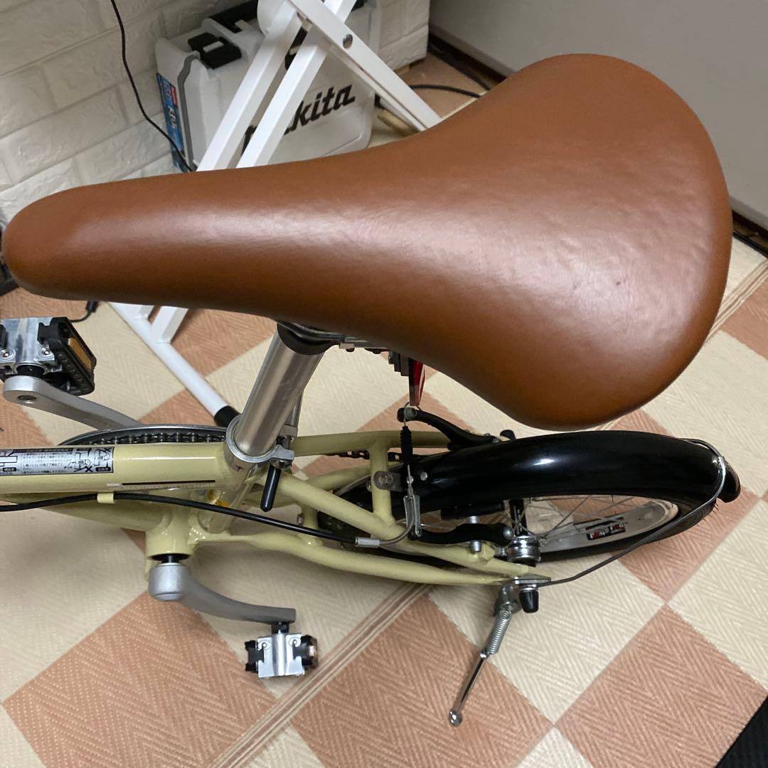 キャプテンスタッグ　折りたたみ自転車　 AL-FDB 161 ラテカラー