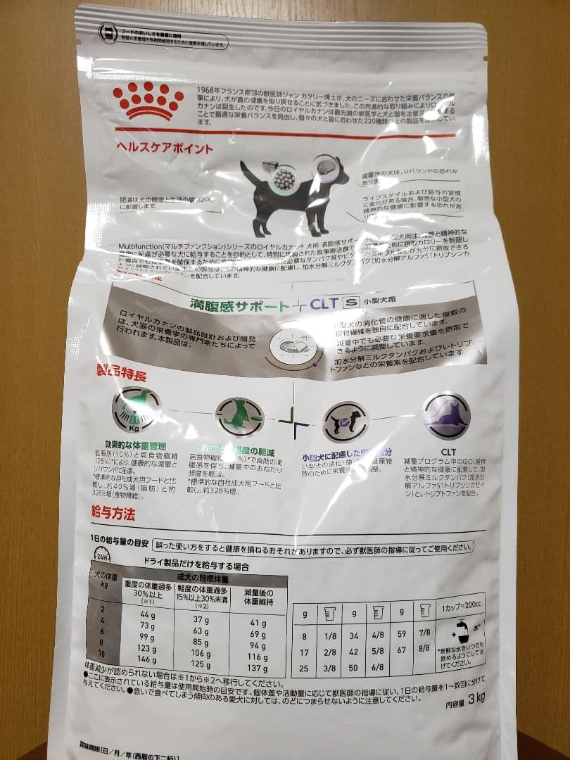 ロイヤルカナン　満腹感サポート+CLT　小型犬用S