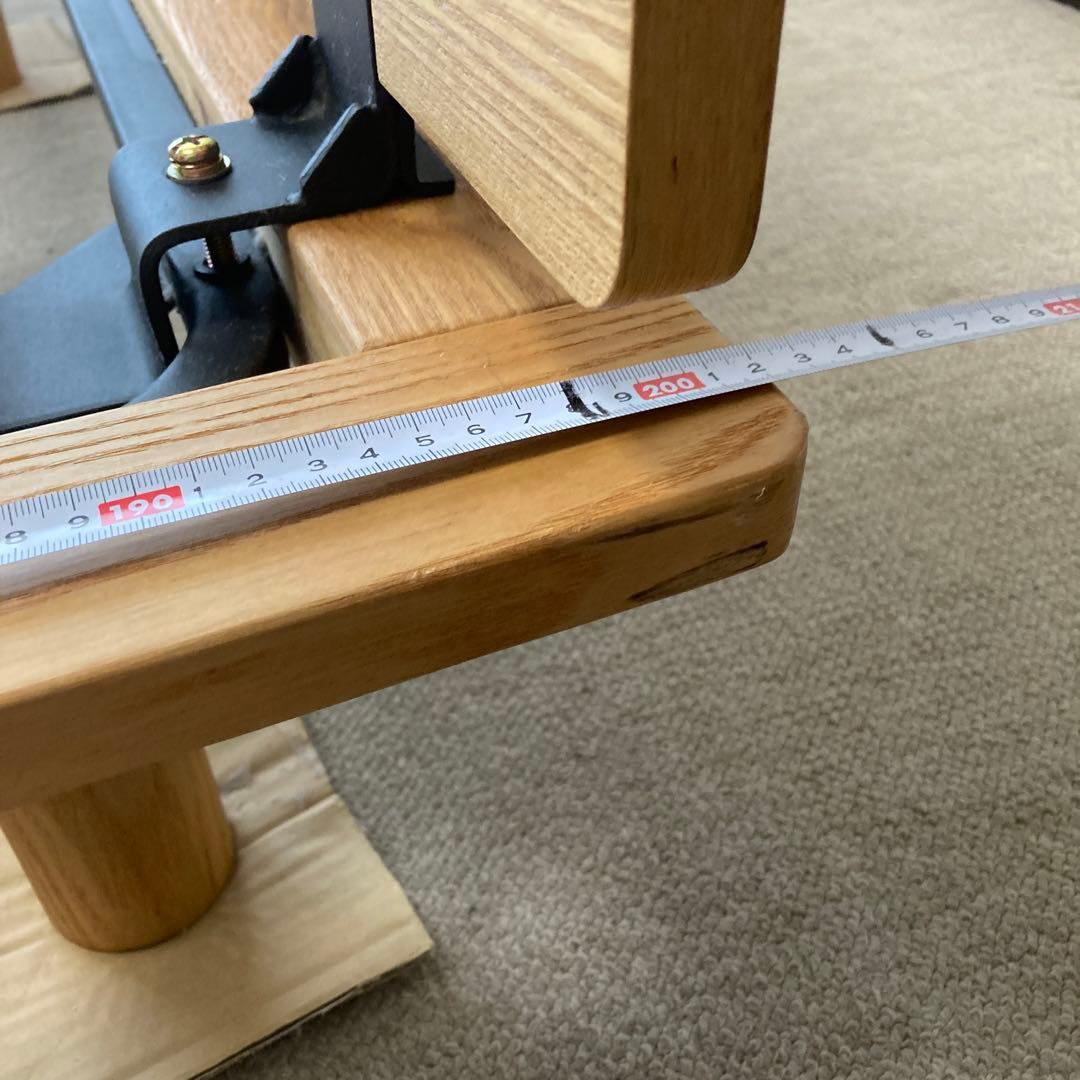 セミダブルベッド（ヘッドボード・脚・マットレス込み）無印良品タモ材 生活の跡あり