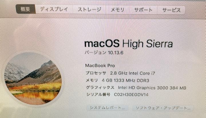 MacBook本体 SSD240GB MacBook Pro