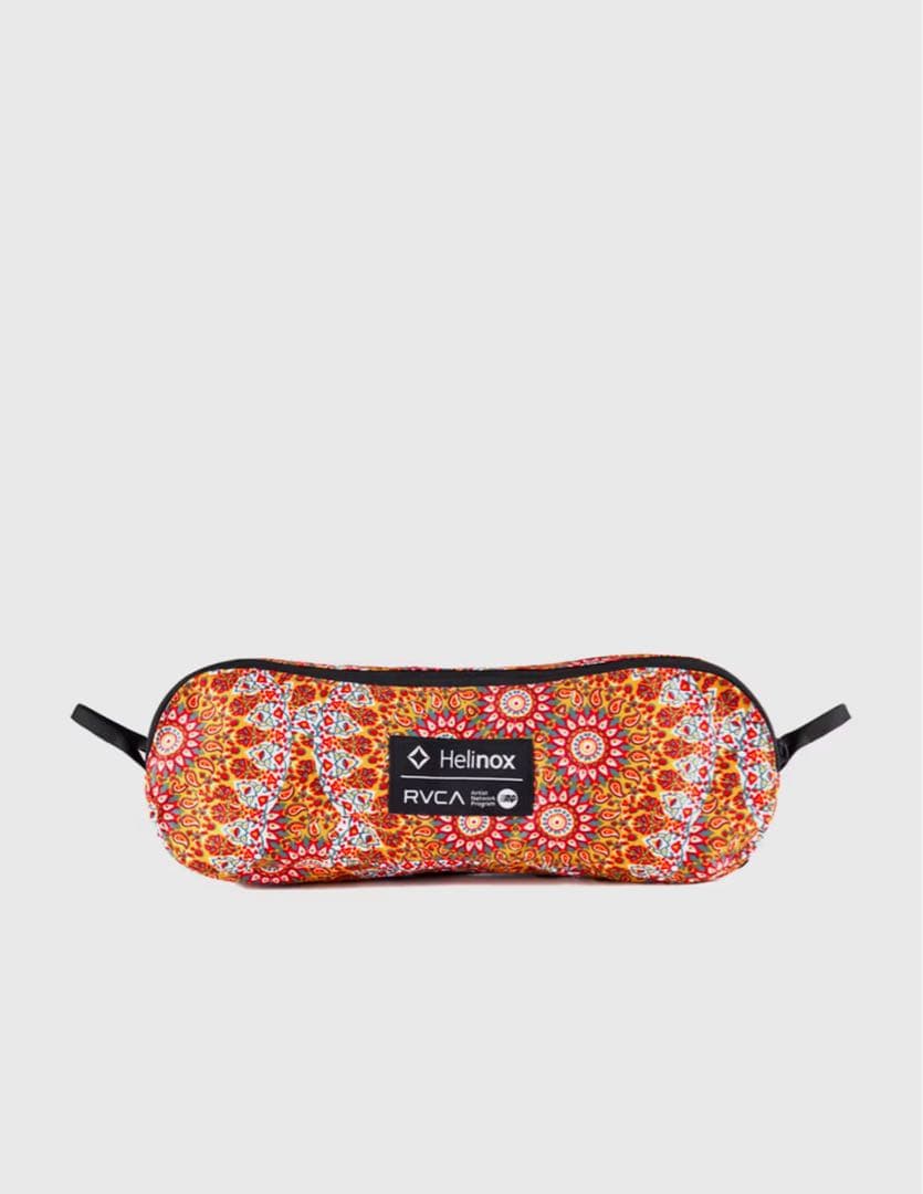 天*様 Helinox ×RVCA コラボ　アウトドア　チェア オレンジ 花柄