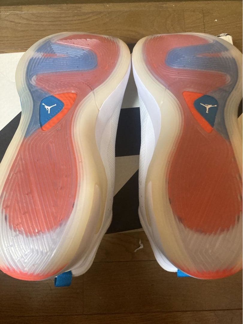 ク*o様 ナイキ ジョーダン ルカ 1 PF ホワイト/ネオ ターコイズ 26.