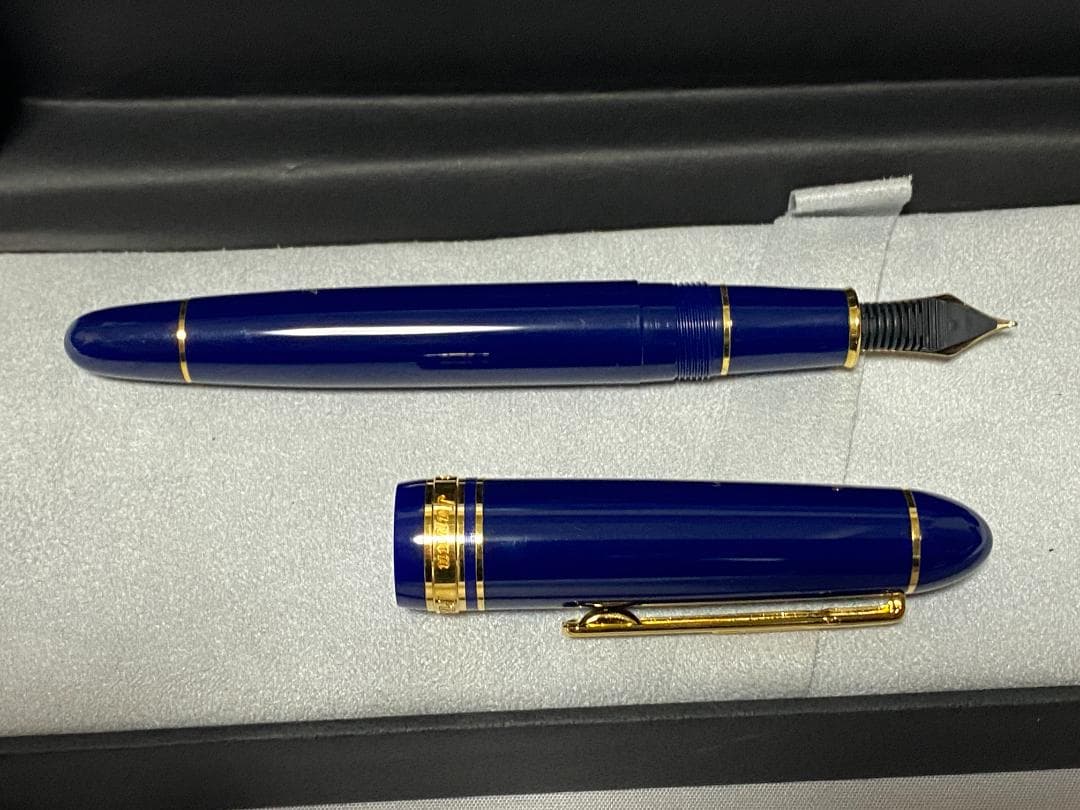 プラチナ 万年筆 プレジデント ブルー PTB-20000P 中字M