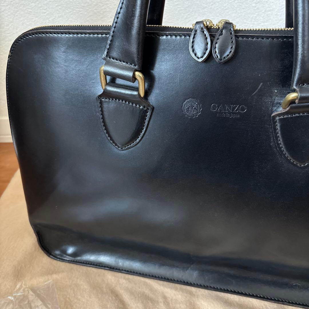 GANZO ブライドルレザー　ブリーフケース